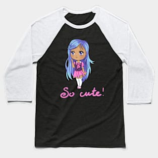 So cute chibi girl! Baseball T-Shirt